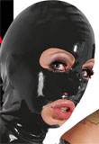 Latex Kopfmaske schwarz