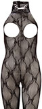Catsuit busenfrei schwarz S-L