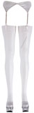 Straps-Strümpfe weiss 5/XL