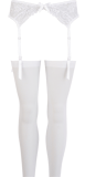Strapsgürtel-Set weiss S/M