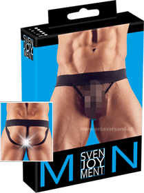 Jock string noir pour homme S