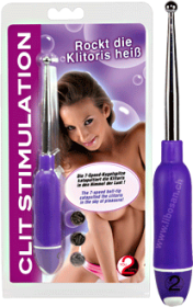 Stimulateur clitoridien lilas/argenté