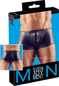 Boxer noir effet brillant L