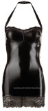 Wetlook-Kleid mit Neckholder S