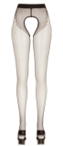 Collants avec entrejambe ouvert et motif tanga (XL)