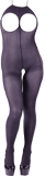 Catsuit ouvert aus semitransparentem Strumpfmaterial S-L