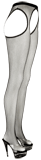 Sex-Strumpfhose aus schwarzem Netz S-L