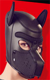 Hundekopfmaske aus Neopren