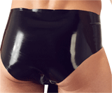 Slip avec gaine pénienne en latex, taille : S