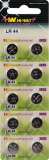 Knopfzellbatterien 10er Blister LR44