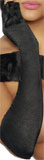 Fingerlose Satin-Handschuhe OS schwarz